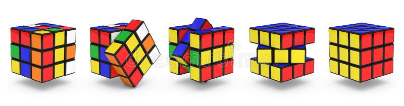 Κύβοι Rubik διανυσματική απεικόνιση Κύβοι Rubik διανυσματική απεικόνιση