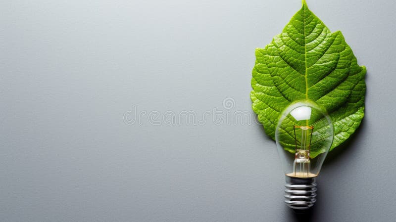 λάμπα με πράσινο φύλλο πάνω από αυτό ελεύθερη απεικόνιση δικαιώματος