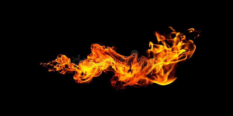 λάμψη της εικόνας fire stock σε μαύρο φόντο στοκ εικόνες