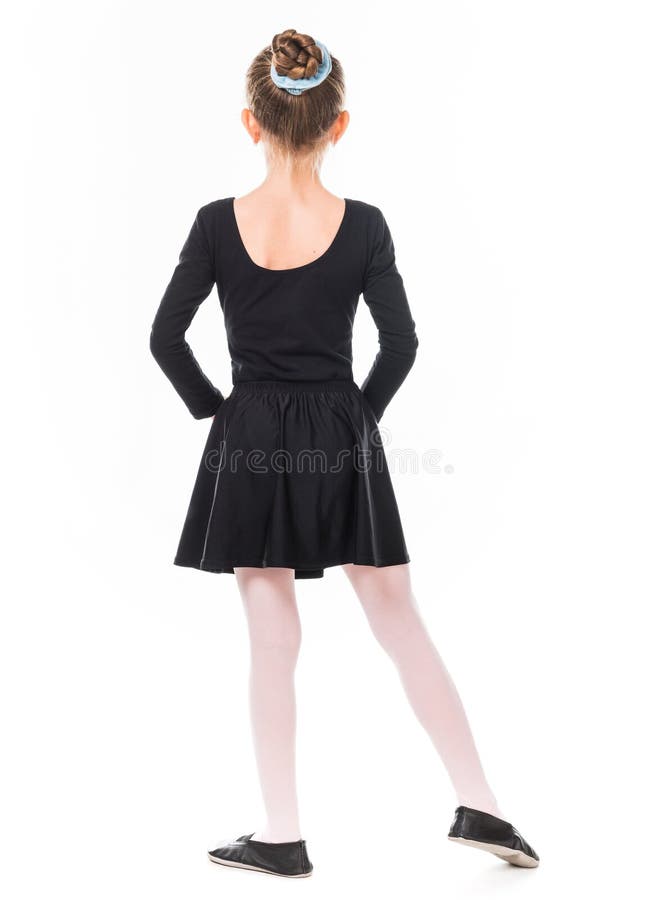 Λίγο ballerina από την πλάτη στοκ φωτογραφία με δικαίωμα ελεύθερης χρήσης Λίγο ballerina από την πλάτη στοκ φωτογραφία με δικαίωμα ελεύθερης χρήσης
