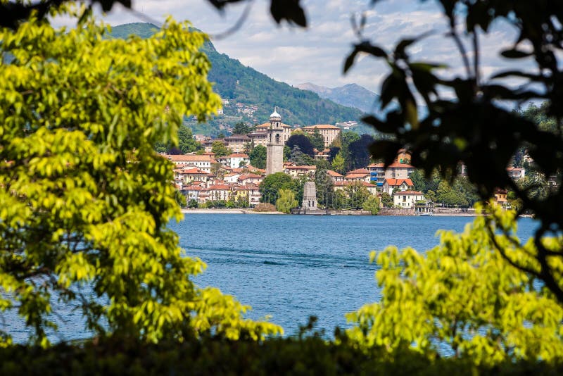 Λίμνη maggiore Ιταλία Stresa στοκ φωτογραφία Λίμνη maggiore Ιταλία Stresa στοκ φωτογραφία