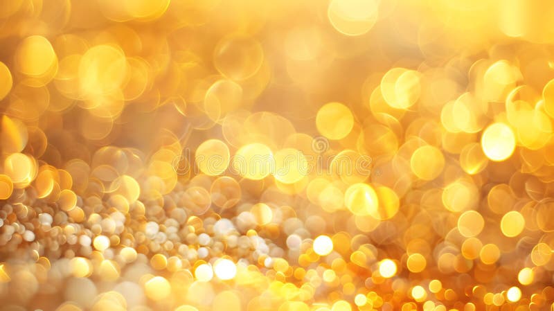 λαμπερά χρυσά λαμπάκια και φώτα bokeh σε σκούρο φόντο για εορταστικές γιορτές πανό στοκ φωτογραφίες