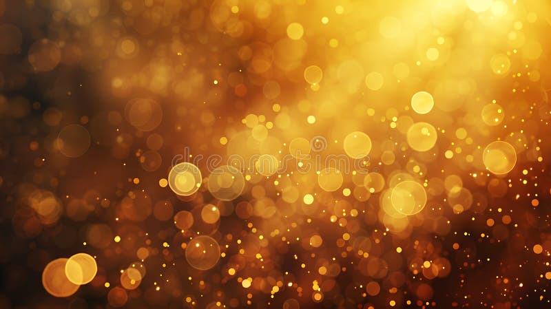λαμπερά χρυσά λαμπάκια και φώτα bokeh σε σκούρο φόντο για εορταστικές γιορτές πανό στοκ φωτογραφίες