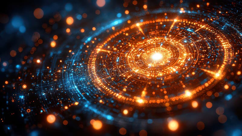 λαμπερό κοσμικό mandala απεικόνιση αποθεμάτων