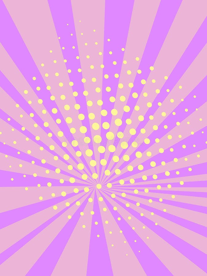 Pop art background, purple and pink. Sun rays, imitation comic style. Vector illustration. Pop art background, purple and pink. Sun rays, imitation comic style. Vector illustration