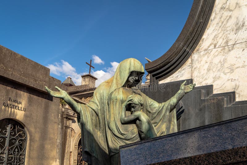 Λεπτομέρεια του νεκροταφείου Recoleta - Μπουένος Άιρες, Αργεντινή στοκ φωτογραφία