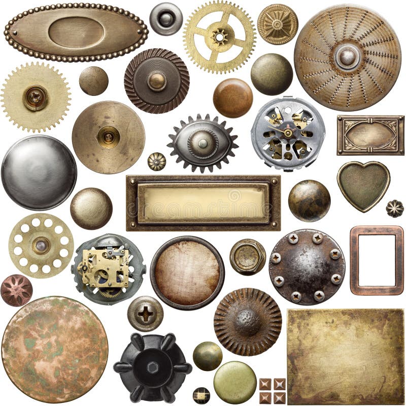 heads, gears, textures and other metal details. heads, gears, textures and other metal details.