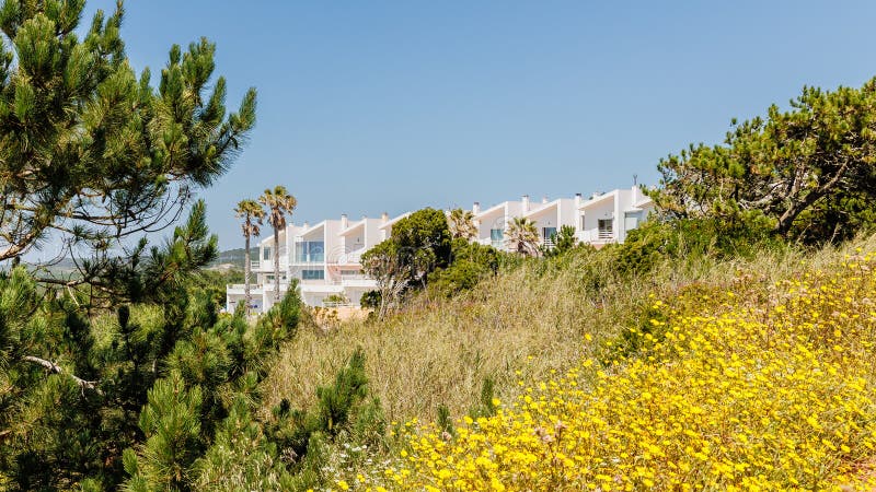 λεπτομέρειες τυπικής αρχιτεκτονικής κατοικίας στη ναζία πορτογαλία στοκ εικόνες με δικαίωμα ελεύθερης χρήσης
