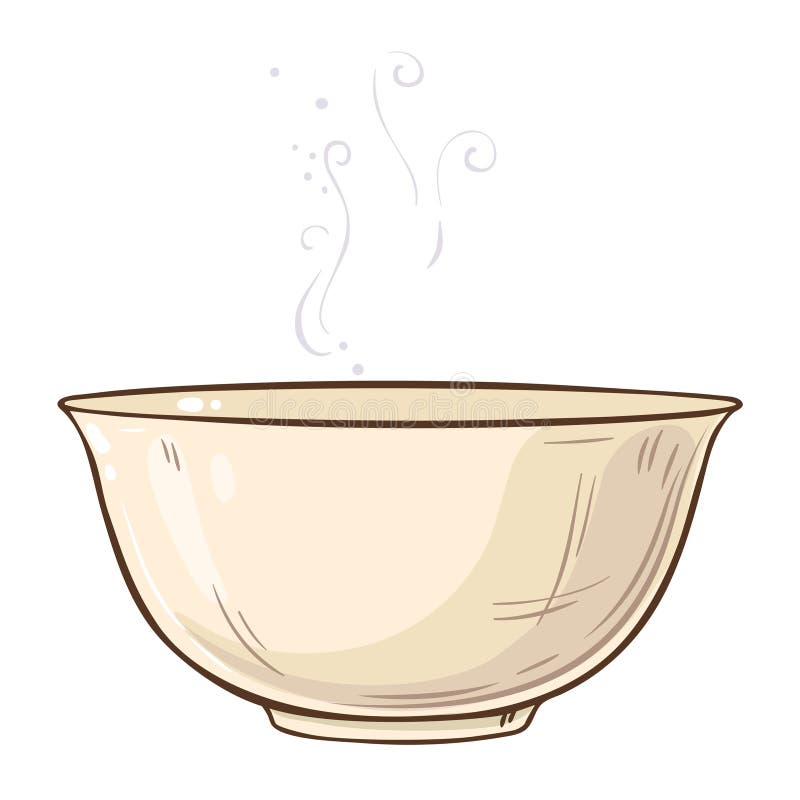 Λεπτομερής εικόνα με χρώμα Tea Bowred. απεικόνιση αποθεμάτων
