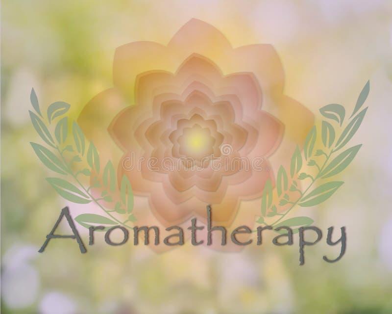 Λεπτό floral σχέδιο Aromatherapy απεικόνιση αποθεμάτων Λεπτό floral σχέδιο Aromatherapy απεικόνιση αποθεμάτων