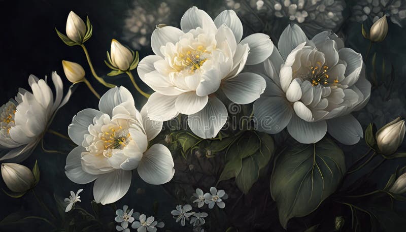 white flowering plant on eye background suitable as background or cover. white flowering plant on eye background suitable as background or cover