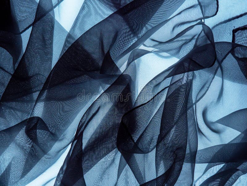 Chiffon scarf abstract in blue, for background. Chiffon scarf abstract in blue, for background.