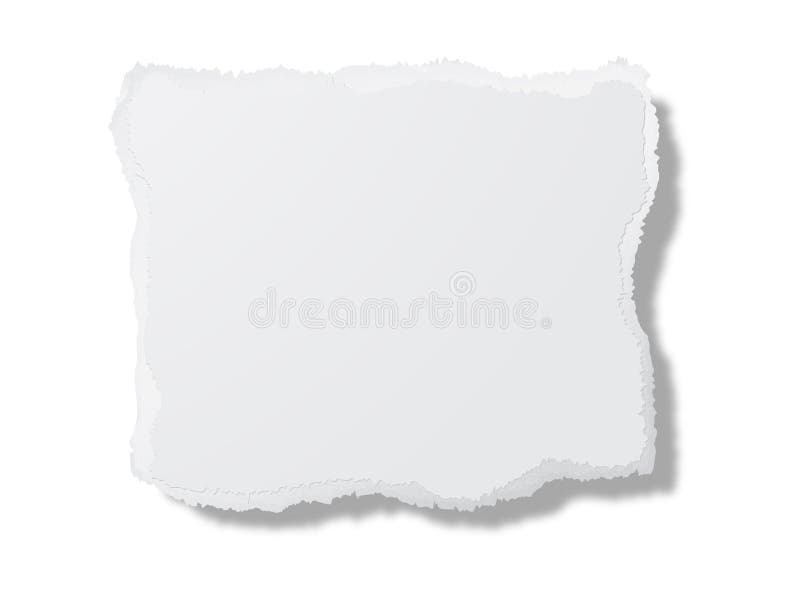 λευκό κομματιού χαρτονι& διανυσματική απεικόνιση