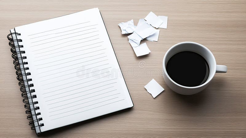 Λευκός καφέ, σκισμένος καφές, από χάρτινο γραφείο, που ανταλλάσσει ιδέες στοκ εικόνα με δικαίωμα ελεύθερης χρήσης