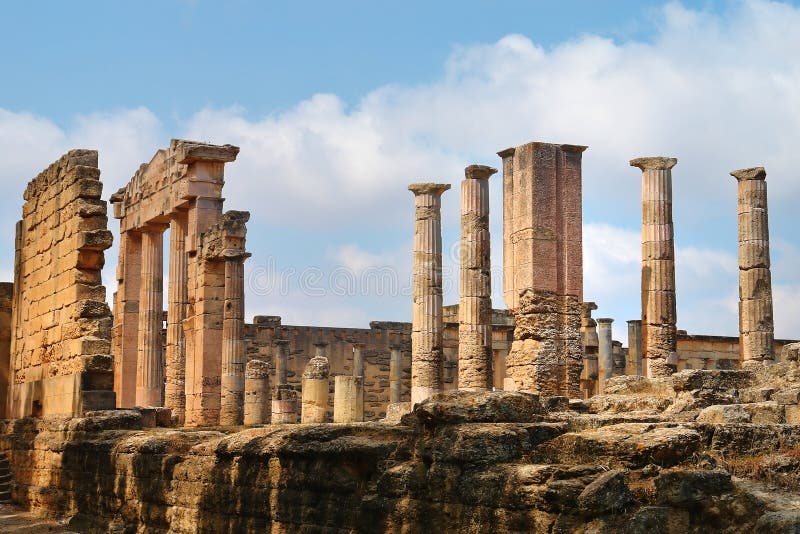 The Gymnasium greek in Cyrene, Libya. The Gymnasium greek in Cyrene, Libya