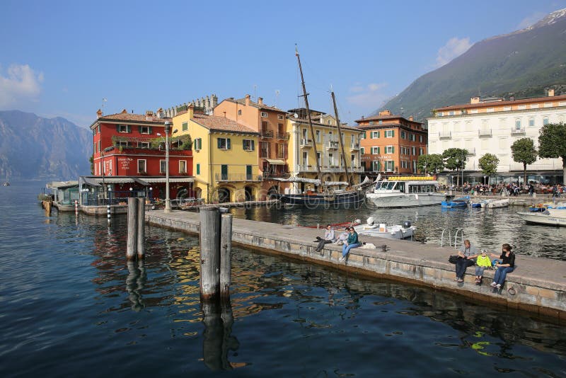 Λιμάνι Malcesine στοκ φωτογραφίες
