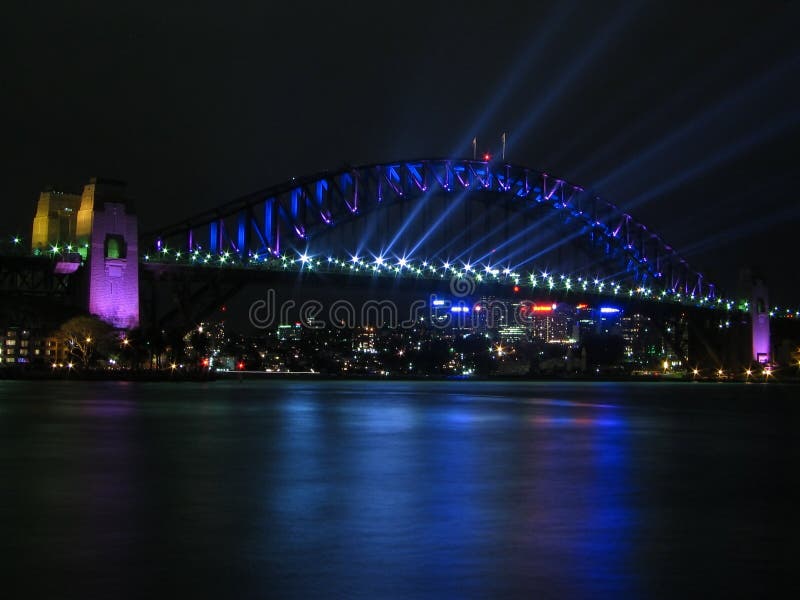 Sydney Harbour Bridge at night. Sydney Harbour Bridge at night