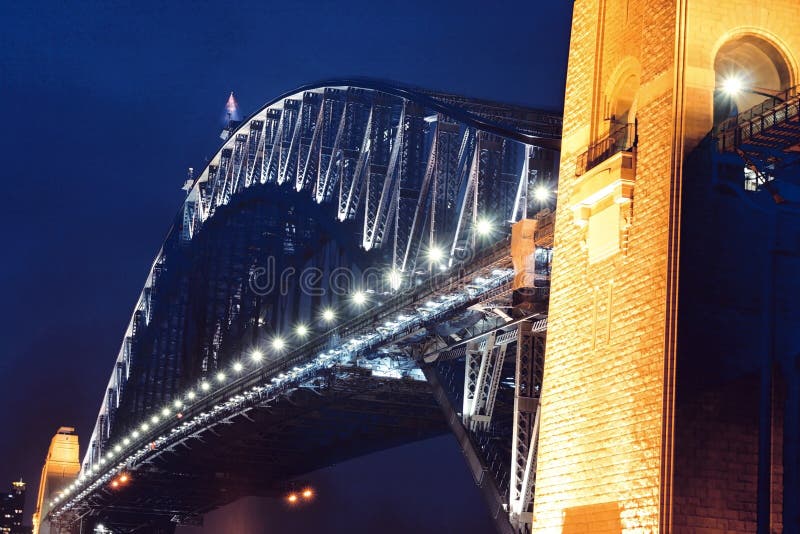 Sydney Harbour Bridge By Night. Sydney Harbour Bridge By Night