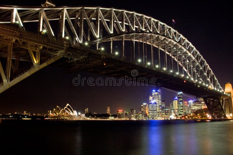 Sydney Harbour Bridge by Night. Sydney Harbour Bridge by Night