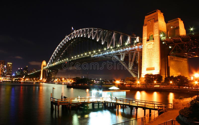 The Sydney Harbour Bridge in Australia. The Sydney Harbour Bridge in Australia