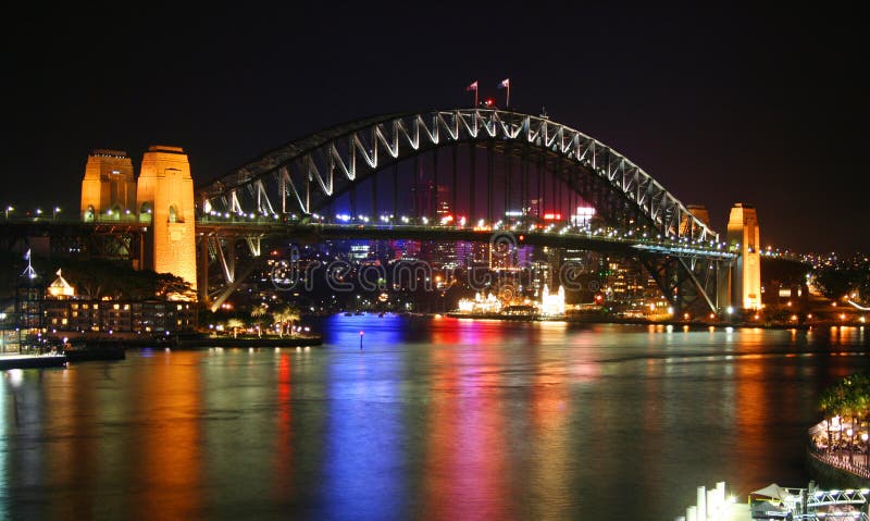 The Sydney Harbour Bridge in Australia. The Sydney Harbour Bridge in Australia