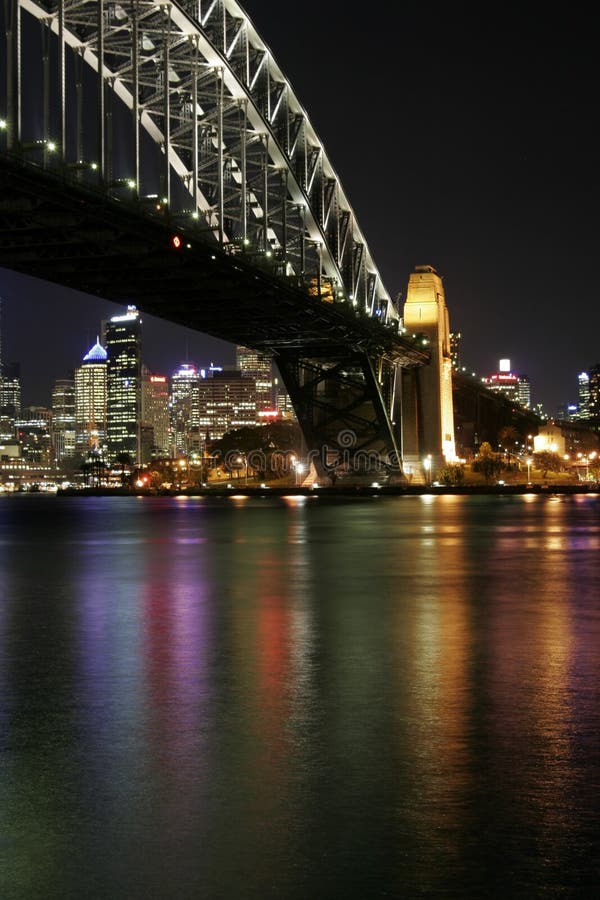 Sydney Harbour Bridge At Night, Australia. Sydney Harbour Bridge At Night, Australia