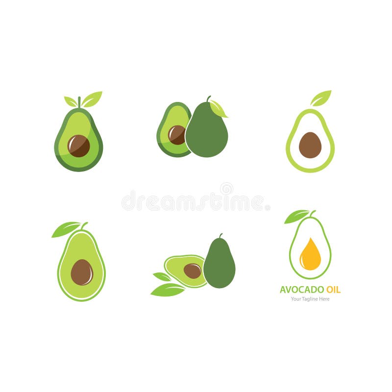 Λογότυπο Avocado διανυσματική απεικόνιση