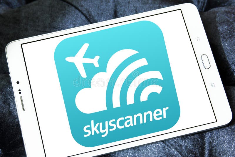 Λογότυπο Skyscanner στοκ εικόνες Λογότυπο Skyscanner στοκ εικόνες