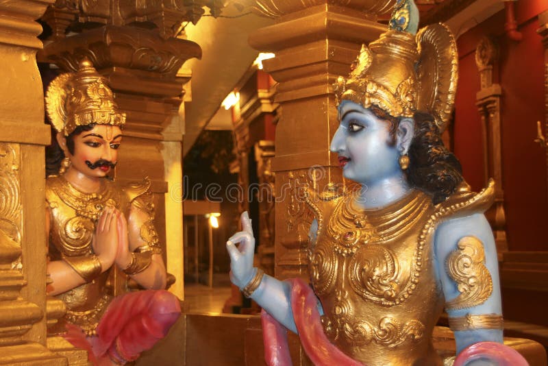 Λόρδος Krishna�s Sermon στοκ φωτογραφία με δικαίωμα ελεύθερης χρήσης