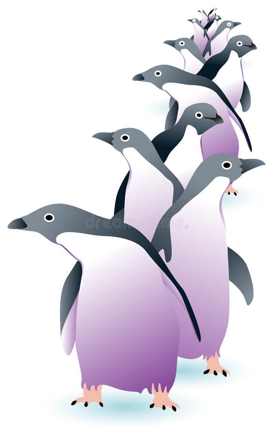 Μάρτιος ένα penguin ελεύθερη απεικόνιση δικαιώματος Μάρτιος ένα penguin ελεύθερη απεικόνιση δικαιώματος