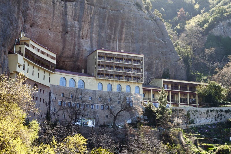 Monastery of Mega Spilaion near kalavryta village at Greece. Monastery of Mega Spilaion near kalavryta village at Greece