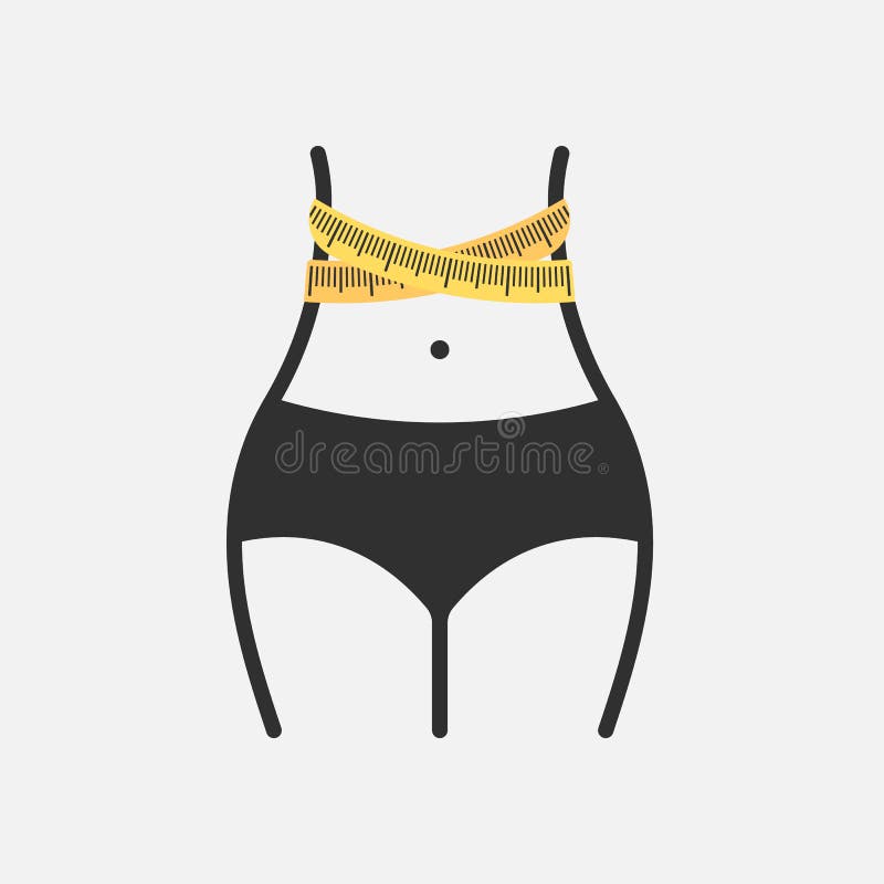 Μέση γυναικών, απώλεια βάρους, εικονίδιο waistline στο άσπρο υπόβαθρο επίσης corel σύρετε το διάνυσμα απεικόνισης διανυσματική απεικόνιση Μέση γυναικών, απώλεια βάρους, εικονίδιο waistline στο άσπρο υπόβαθρο επίσης corel σύρετε το διάνυσμα απεικόνισης διανυσματική απεικόνιση