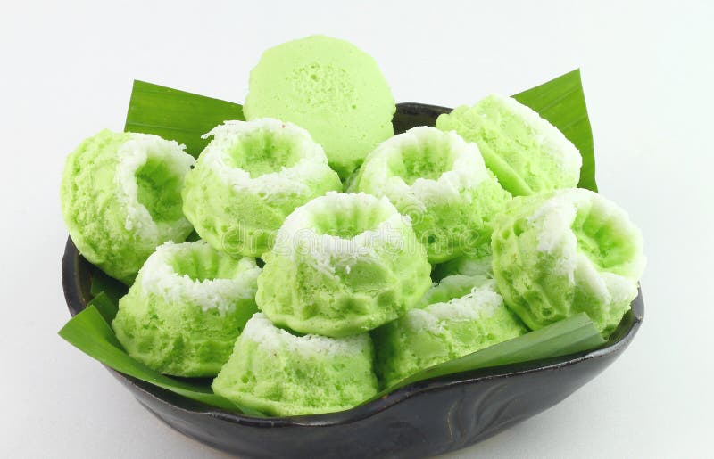 Μαλαισιανές λιχουδιές Kuih Puteri Ayu ευώδες με pandan στοκ φωτογραφία με δικαίωμα ελεύθερης χρήσης