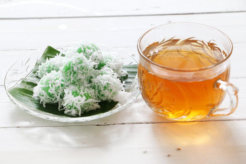 Μαλαισιανό παραδοσιακό kuih Ondeh Ondeh ή Kelepon για Ινδονήσιο στοκ φωτογραφίες με δικαίωμα ελεύθερης χρήσης