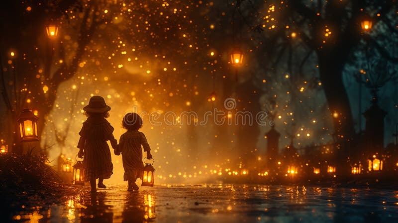 Children joyfully playing under the moonlight on streets adorned with Ramadan lanterns, creating lifelong memories. ::3 --chaos 15 --ar 16:9 --seed 0 --quality 0.5 --stylize 800 Job ID: 18b5afee-9aec-4c32-9ded-fa092196cd07 AI generated. Children joyfully playing under the moonlight on streets adorned with Ramadan lanterns, creating lifelong memories. ::3 --chaos 15 --ar 16:9 --seed 0 --quality 0.5 --stylize 800 Job ID: 18b5afee-9aec-4c32-9ded-fa092196cd07 AI generated