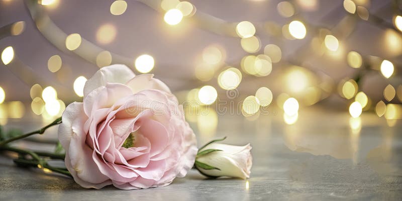 Μαγεμένο ροζ Eustoma A Μαγευτικό κοντινό πλάνο λεπτής ομορφιάς, ιδανικό για προσκλήσεις γάμου και γραφιστική σχεδίαση ελεύθερη απεικόνιση δικαιώματος