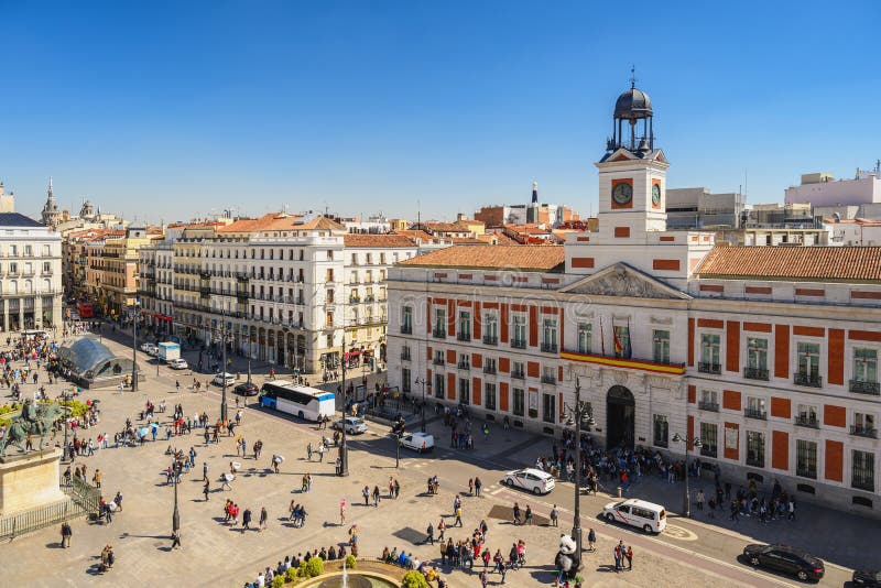 Μαδρίτη Ισπανία Puerta del Sol στοκ φωτογραφίες με δικαίωμα ελεύθερης χρήσης Μαδρίτη Ισπανία Puerta del Sol στοκ φωτογραφίες με δικαίωμα ελεύθερης χρήσης