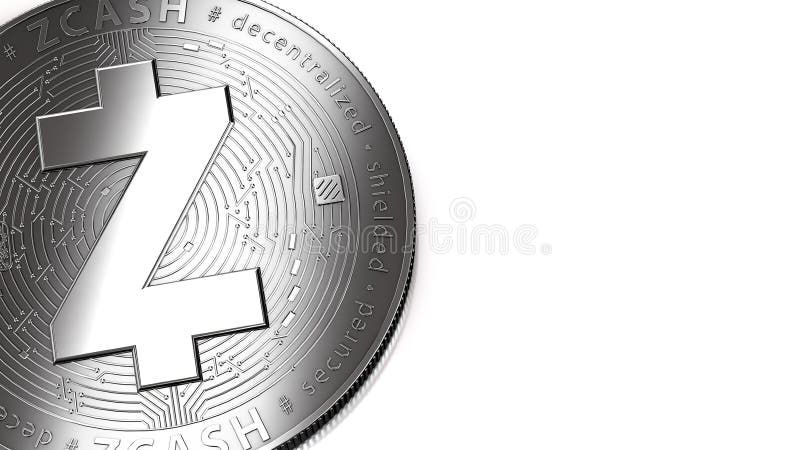 Μακρο πυροβολισμός του ασημένιου διαστήματος Zcash και αντιγράφων ελεύθερη απεικόνιση δικαιώματος