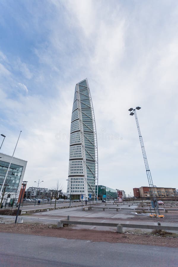 Turning Torso building in Malmö, Sweden. Turning Torso building in Malmö, Sweden