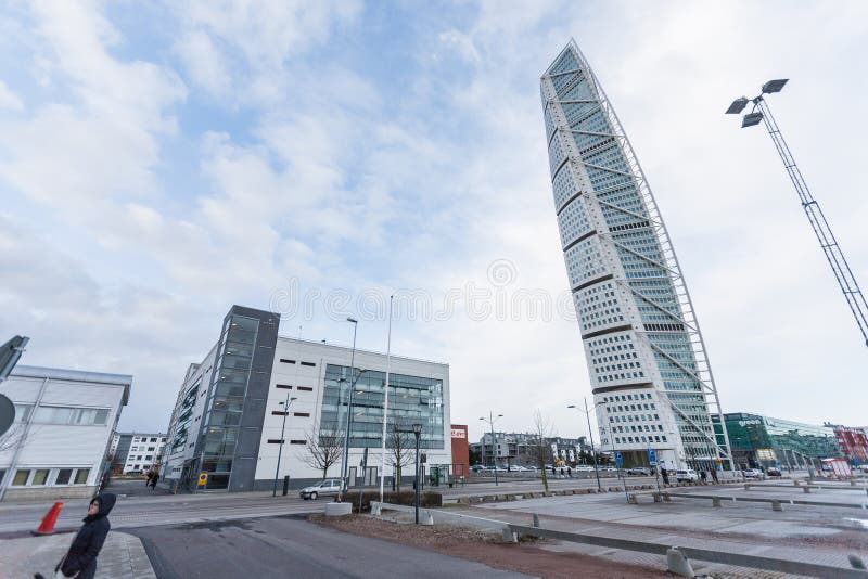 Turning Torso building in Malmö, Sweden. Turning Torso building in Malmö, Sweden