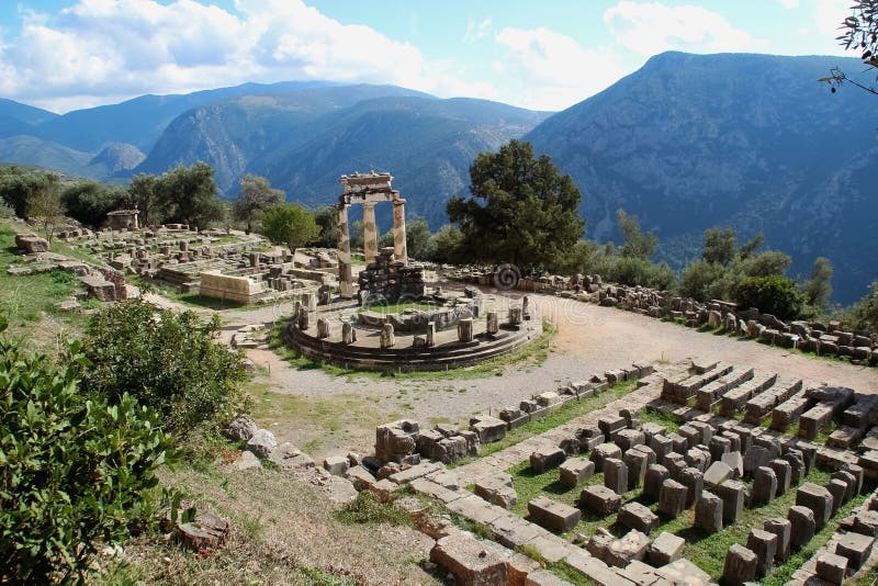 Oracle of Delphi in Greece. Oracle of Delphi in Greece.