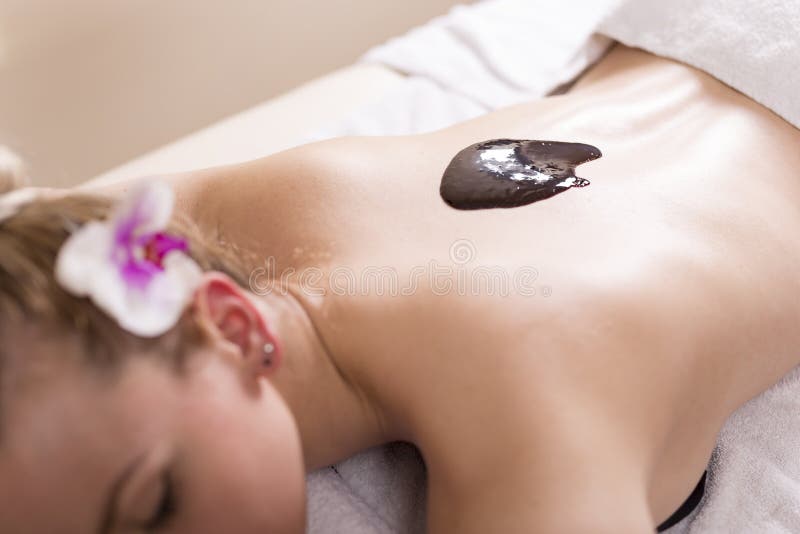 Μασάζ σοκολάτας στοκ φωτογραφίες με δικαίωμα ελεύθερης χρήσης