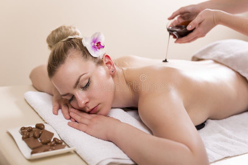 Μασάζ σοκολάτας στοκ εικόνα