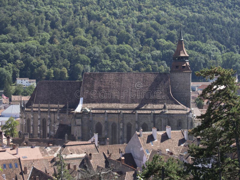 μαύρη εκκλησία Ρουμανία brasov στοκ φωτογραφία μαύρη εκκλησία Ρουμανία brasov στοκ φωτογραφία