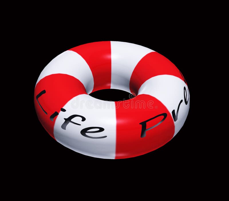 This is a 3D life preserver that was rendered using photoshop. This is a 3D life preserver that was rendered using photoshop