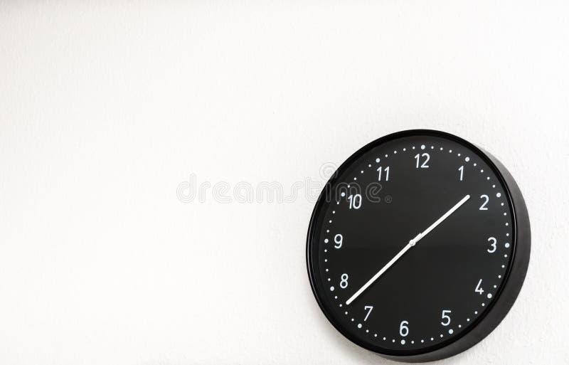 Μαύρο ρολόι στοκ εικόνες
