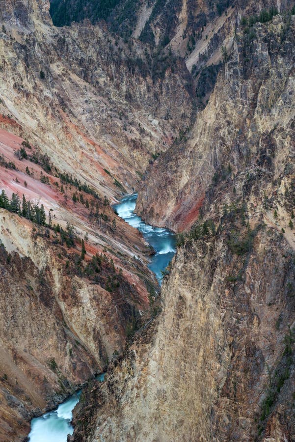 Μεγάλο φαράγγι Yellowstone, Ουαϊόμινγκ στοκ εικόνα