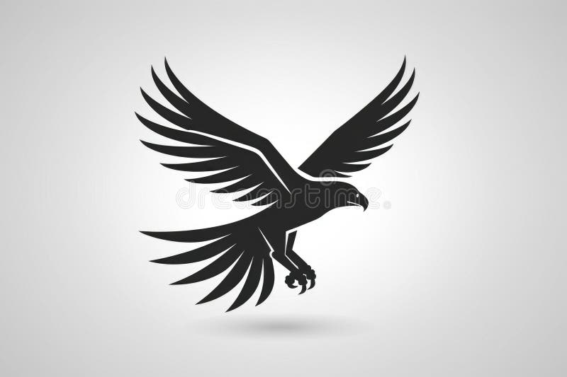μεγάλο αρπακτικό με φτερά απλωμένα ιδανικά για σχέδια άγριων ζώων στοκ φωτογραφία με δικαίωμα ελεύθερης χρήσης