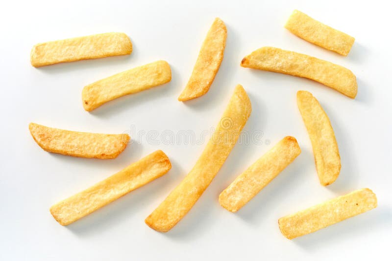 Μεμονωμένη μεγάλη μπριζόλα pommes ή τσιπ τηγανιτών πατατών στοκ εικόνες Μεμονωμένη μεγάλη μπριζόλα pommes ή τσιπ τηγανιτών πατατών στοκ εικόνες