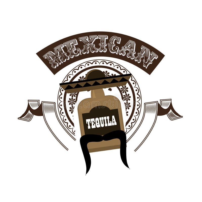 Μεξικάνικο σημάδι Tequila επίσης corel σύρετε το διάνυσμα απεικόνισης ελεύθερη απεικόνιση δικαιώματος Μεξικάνικο σημάδι Tequila επίσης corel σύρετε το διάνυσμα απεικόνισης ελεύθερη απεικόνιση δικαιώματος